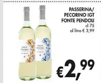 Supermercato Coal Passerina/pecorino igt fonte pendoli offerta