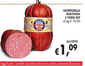 Coal City Mortadella bologna due torri igp offerta