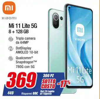 Xiaomi Mi 11 Lite 5G 8 + 128GB