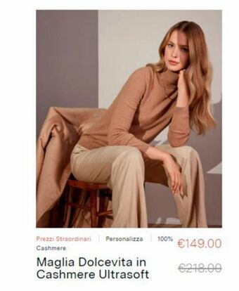 Maglia dolcevita in cashmere ultrasoft