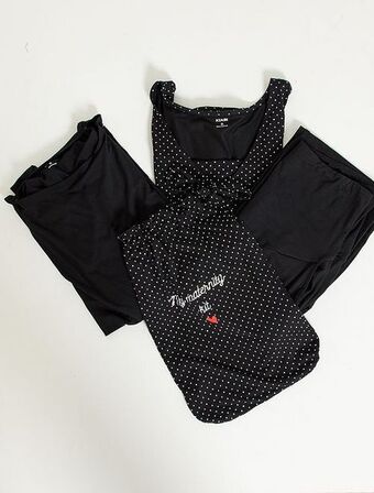 Kit premaman t-shirt + cardigan + pantaloni