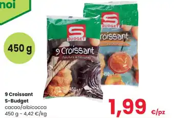 Despar S-Budget 9 Croissant cacao/albicocca 450 g offerta