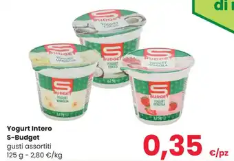 Despar S-Budget Yogurt Intero gusti assortiti 125 g offerta