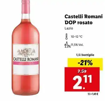 Lidl Castelli romani dop rosato offerta