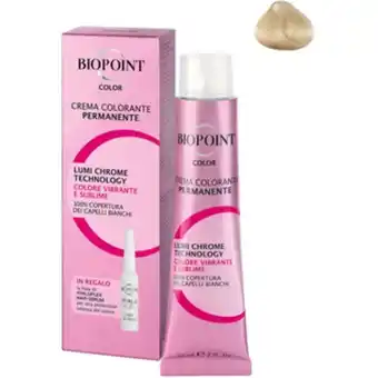 PiùMe Biopoint color crema colorante permanente 10 biondo platino + fiala serum offerta