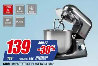 Girmi Impastatrice Planetaria IM46