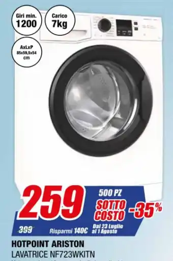 Leonardelli Hotpoint Ariston Lavatrice NF723WKITN offerta