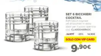 Set 6 Bicchieri Cocktail