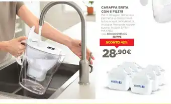 Caraffa Brita con 6 Filtri