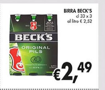 Supermercato Coal Birra beck's offerta