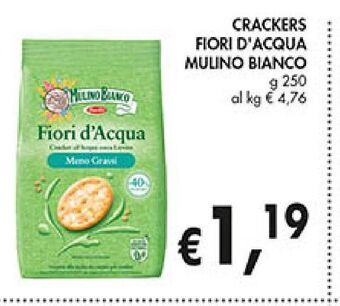 Supermercato Coal Crackers fiori d'acqua mulino bianco offerta