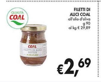 Filetti di alici coal