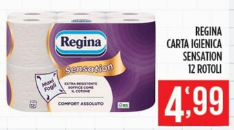 Regina Carta Igienica Sensation 12 rotoli