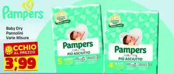 Supermercati Briò Pampers Baby Dry Pannolini Varie Misure offerta