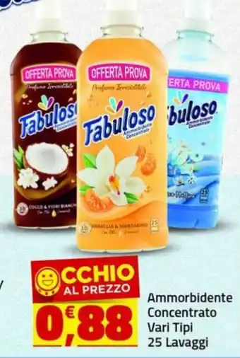 Fabuloso Ammorbidente Concentrato Vari Tipi 25 Lavaggi