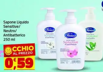 Supermercati Briò Zaini Sapone Liquido Sensitive/Neutro/Antibatterico 250 ml offerta