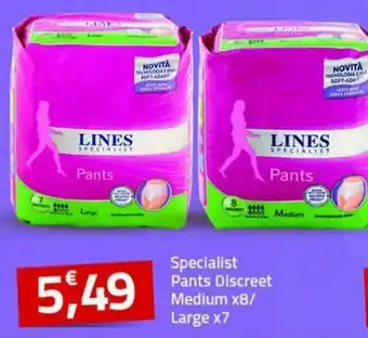 Lines Specialist Pants Discreet Medium x8/Large x7