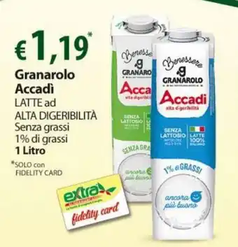 Extra Supermercati Granarolo Accadì 1 Litro offerta