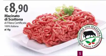 Extra Supermercati Macinato di Scottona al Kg offerta