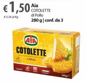 Extra Supermercati Aia Cotolette di Pollo 280 g conf. da 3 offerta
