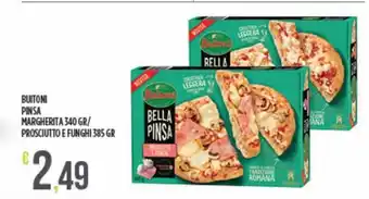 Euroesse Buitoni Pinsa Margherita 340 Gr/ Prosciutto E Funghi 385 Gr offerta
