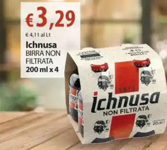 Extra Supermercati Ichnusa Birra Non Filtrata 200 ml x 4 offerta