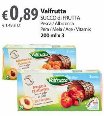 Extra Supermercati Valfrutta Succo di Frutta 200 ml x 3 offerta