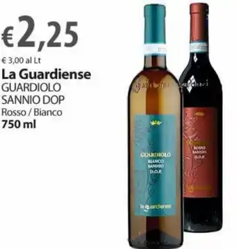 Extra Supermercati La Guardiense Guardiolo Sannio DOP 750 ml offerta