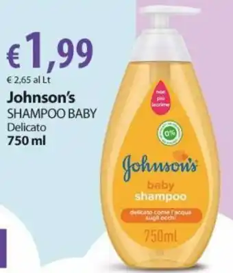 Extra Supermercati Johnson's Shampoo Baby 750 ml offerta