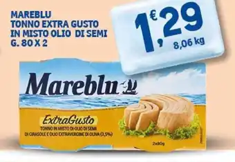 Sigma Mareblu Tonno Extra Gusto in Misto Olio di Semi 80 g. x 2 offerta