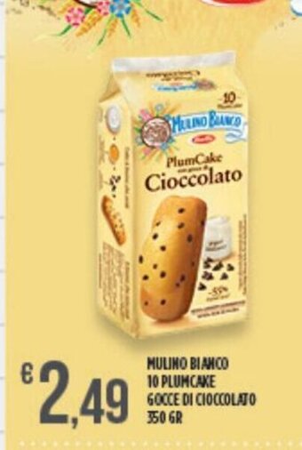 Euroesse Mulino Bianco 10 Plumcake Gocce Di Cioccolato 350 Gr offerta