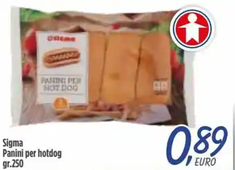 SuperDay Sigma Panini per hotdog 250 gr. offerta