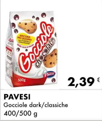 Pavesi Gocciole dark/classiche 400/500 g