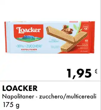 Iper Tosano Loacker Napolitaner - zucchero/multicereali 175 g offerta
