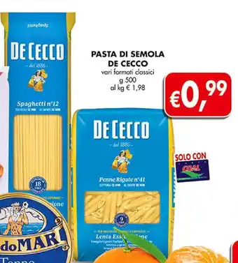 Pasta di semola de cecco