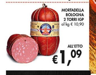 Supermercato Coal Mortadella bologna due torri igp offerta