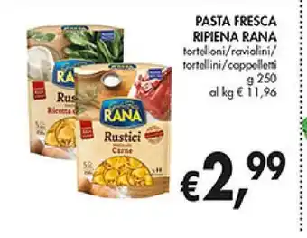 Pasta fresca ripiena rana