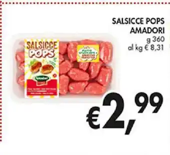 Supermercato Coal Salsicce pops amadori offerta