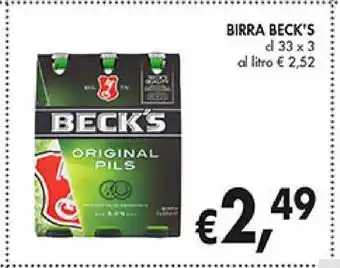 Supermercato Coal Birra beck's offerta
