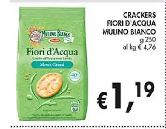 Supermercato Coal Crackers fiori d'acqua mulino bianco offerta