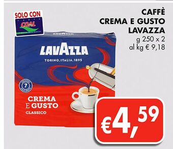 Supermercato Coal Caffè crema e gusto lavazza offerta
