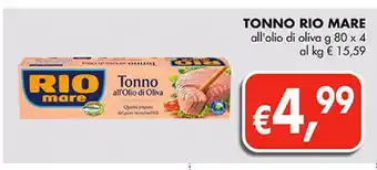 Supermercato Coal Tonno rio mare offerta