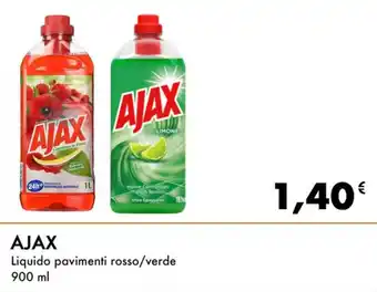 Iper Tosano Ajax Liquido pavimenti rosso/verde 900 ml offerta