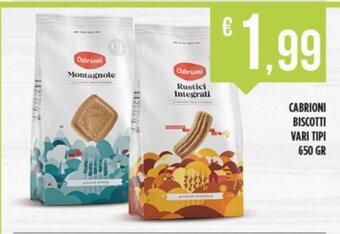 Euroesse Cabrioni Biscotti Vari Tipi 650 Gr offerta