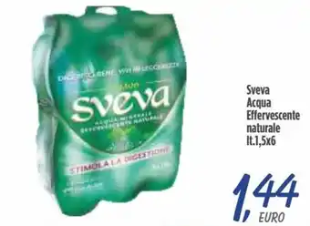 SuperDay Sveva Acqua Effervescente naturale 1,5 lt. x 6 offerta