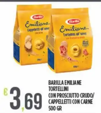 Euroesse Barilla Emiliane Tortellini Con Prosciutto Crudo / Cappeletti Con Carne 500 Gr offerta