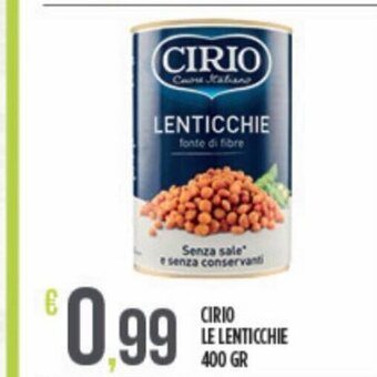 Euroesse Cirio Le Lenticchie 400 Gr offerta
