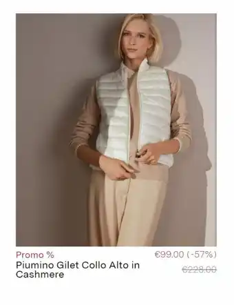 Falconeri Piumino gilet collo alto offerta