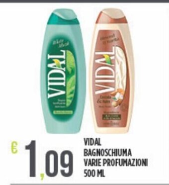 Euroesse Vidal Bagnoschiuma Varie Profumazioni 500 ml offerta