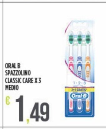 Euroesse Oral B Spazzolino Classic Care x 3 Medio offerta